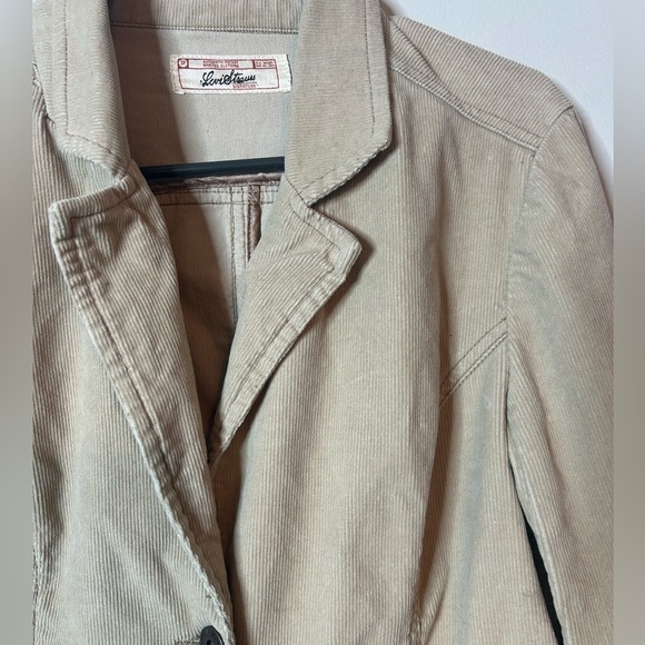 Levi Strauss Vintage Blazer Light Tan Corduroy Women’s Medium - Picture 6 of 14